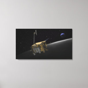 Konstnärbegrepp av den Lunar reconnaissancen Orbi Canvastryck