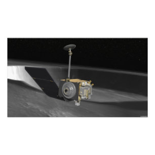 Konstnärbegrepp av den Lunar reconnaissancen Orbi Fototryck
