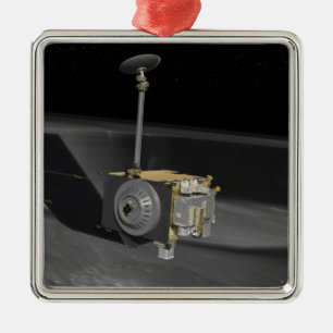 Konstnärbegrepp av den Lunar reconnaissancen Orbi Julgransprydnad Metall