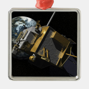 Konstnärbegrepp av den Lunar reconnaissancen Orbi Julgransprydnad Metall