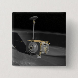 Konstnärbegrepp av den Lunar reconnaissancen Orbi Knapp
