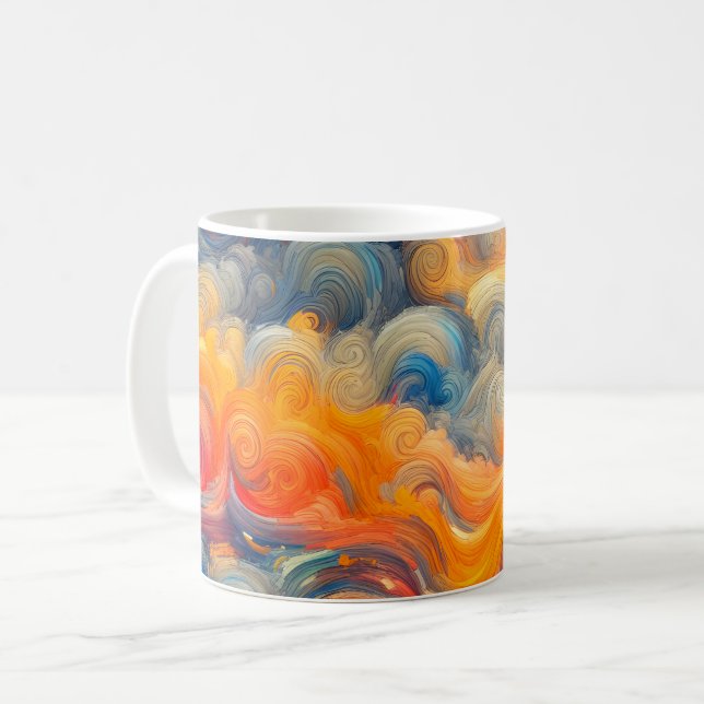 Konstnären i himlar kaffemugg (Framsida vänster)
