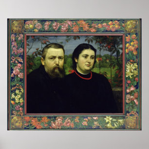 Konstnären med hans fru Bonicella, 1887 Poster