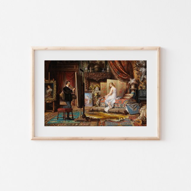 Konstnären och hans modell | Carl Schweninger, Jr. Poster (Skapare uppladdad)