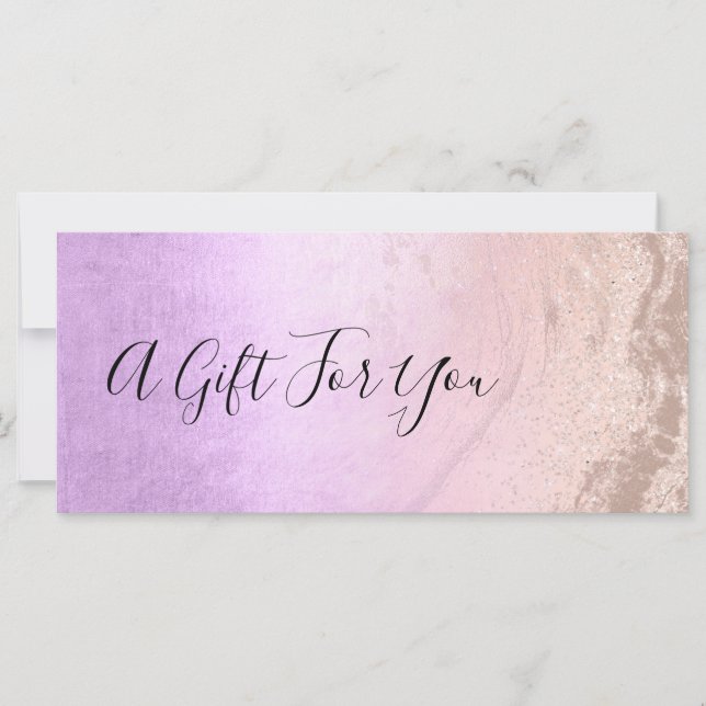 Konstnären ro guld glitter & lila (Framsida)