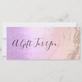 Konstnären ro guld glitter & lila