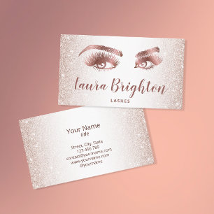 Konstnären Ro Guld Glitter Visitkort