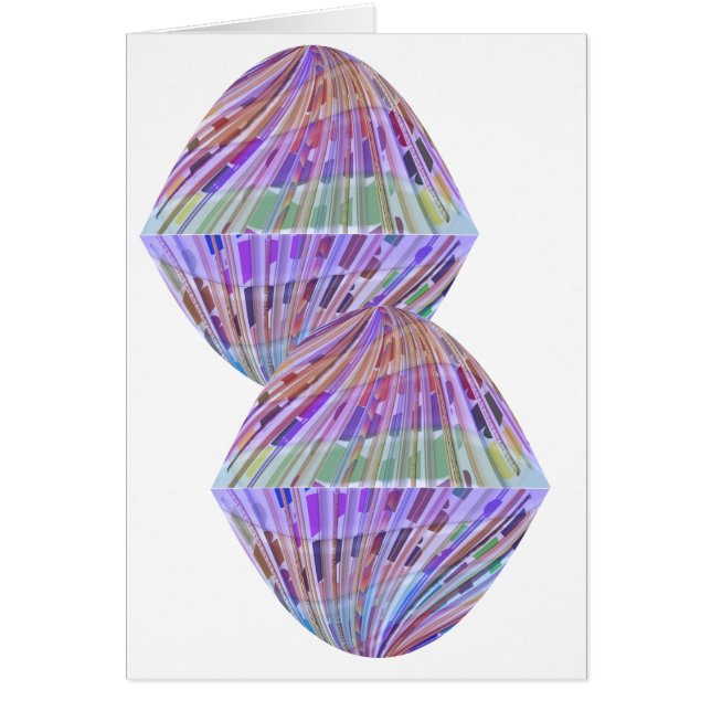 Konstnären skapade den STORSLAGNA Crystal gemen Hälsningskort (Framsidan)