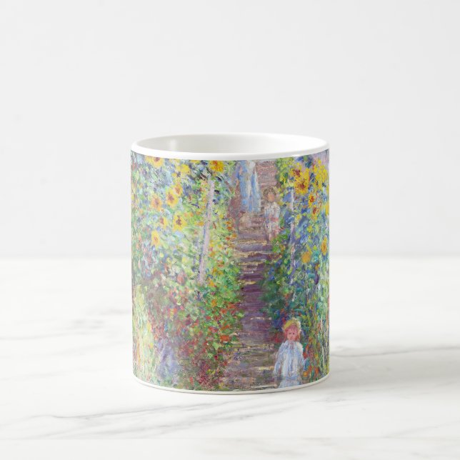 Konstnären vid Vétheuil av Claude Monet Kaffemugg (Center)