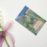 Konstnären vid Vétheuil av Claude Monet Vykort<br><div class="desc">Konstnären vid Vétheuil av Claude Monet,  royaltyfri målning.</div>