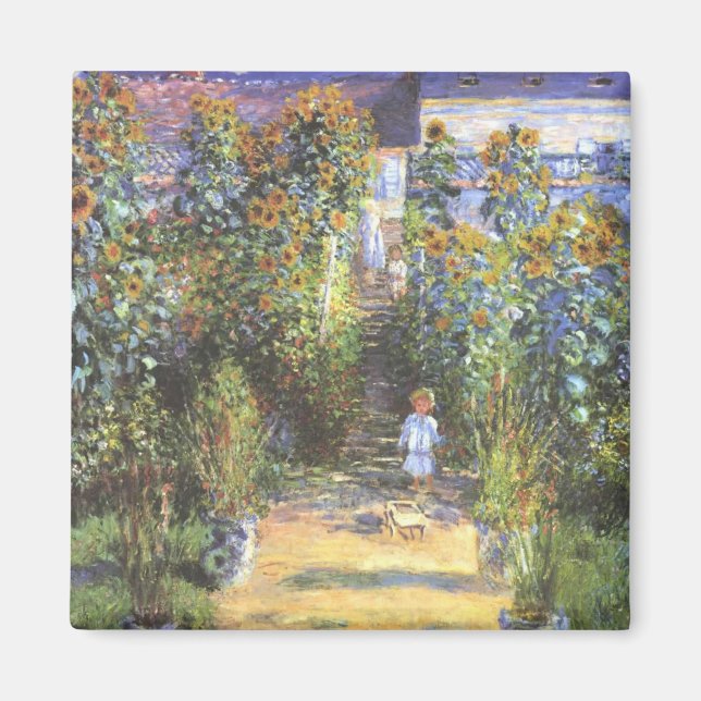 Konstnären vid Vetheuil - Claude Monet Magnet (Framsidan)