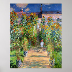Konstnären vid Vetheuil, Claude Monet Poster