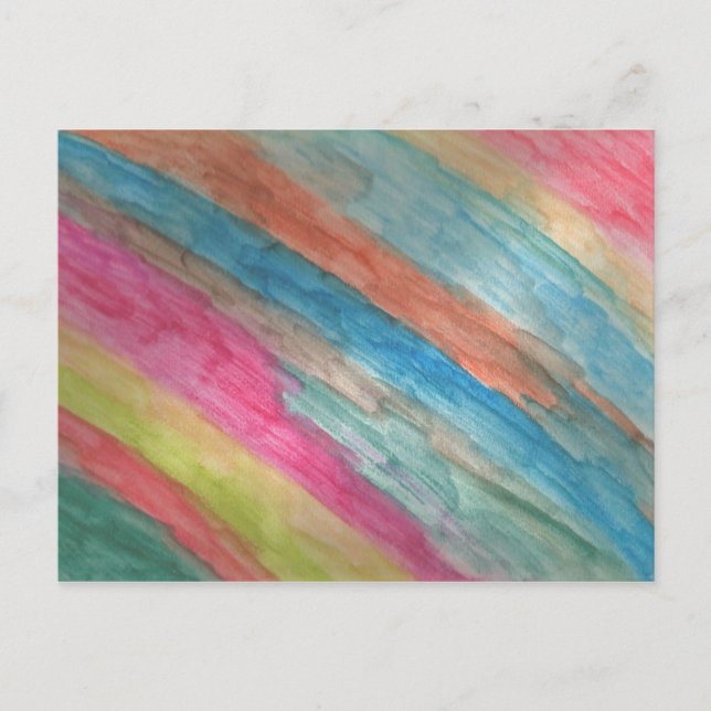 Konstnären vycard Watercolor Rand Vykort (Framsida)