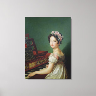 Konstnärens dotter på clavichorden canvastryck