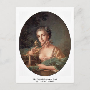 Konstnärens dotteroval av Francois Boucher Vykort