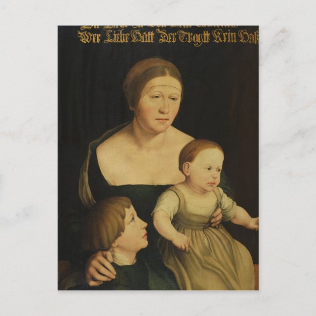 Konstnärens familj, 1528 vykort (Framsida)