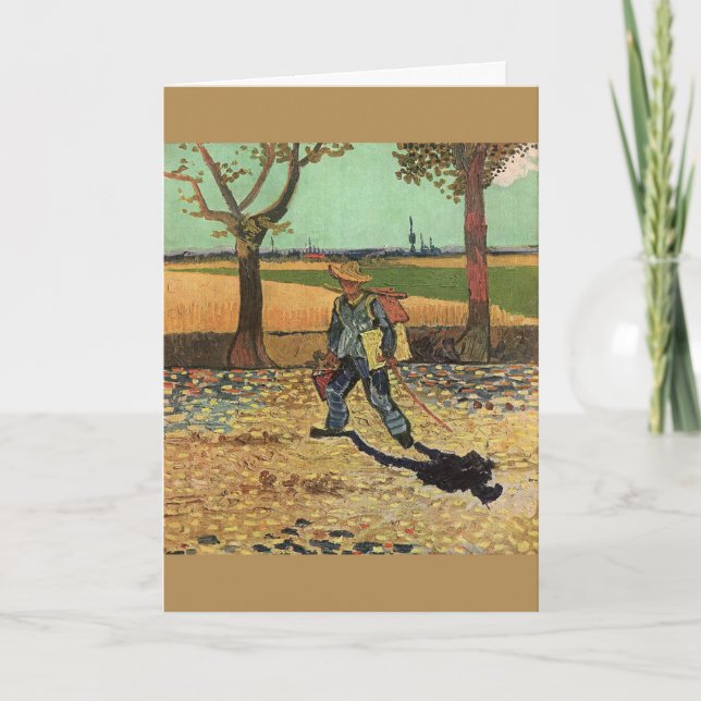 Konstnärens födelsedag önskemål kort (Framsida)