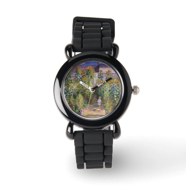 Konstnärens Garden av Claude Monet Armbandsur (Framsida)