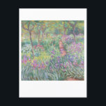 Konstnärens Garden av Claude Monet Painting Vykort<br><div class="desc">Konstnären i Giverny (1900) av Claude Monet.</div>