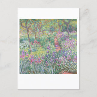 Konstnärens Garden av Claude Monet Painting Vykort