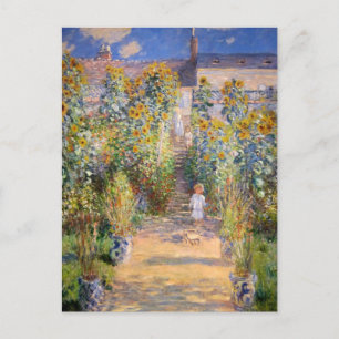 Konstnärens Garden av Claude Monet Vykort