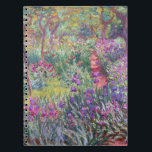 Konstnärens Garden in Giverny av Claude Monet Anteckningsbok<br><div class="desc">Konstnärens trädgård i Givernyby Claude Monet</div>