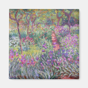 Konstnärens Garden in Giverny av Claude Monet Magnet