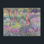 Konstnärens Garden in Giverny av Claude Monet Vykort<br><div class="desc">Konstnärens trädgård i Givernyby Claude Monet</div>