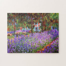 Konstnärens Garden på Giverny av Monet Fine Art Pussel