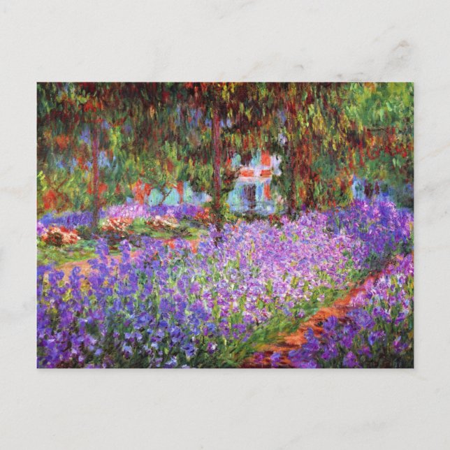 Konstnärens Garden på Giverny av Monet Vykort (Framsida)