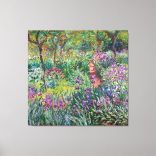 Konstnärens Garden vid Giverny av Claude Monet Canvastryck