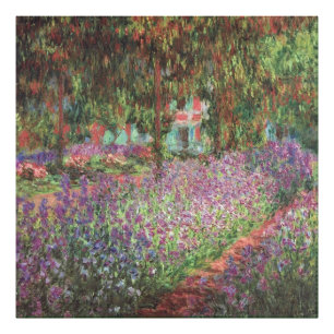 Konstnärens Garden vid Giverny av Claude Monet Fototryck