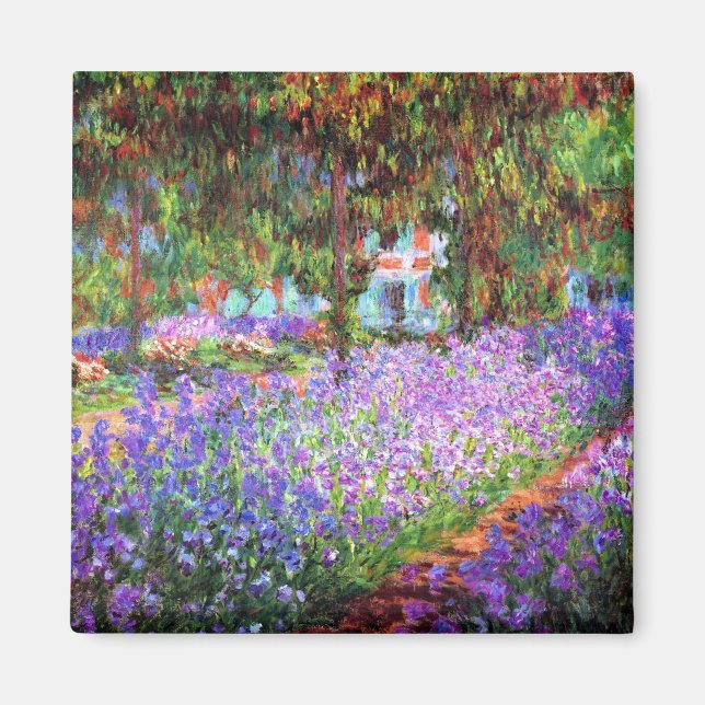 Konstnärens Garden vid Giverny, Claude Monet Magnet (Framsidan)