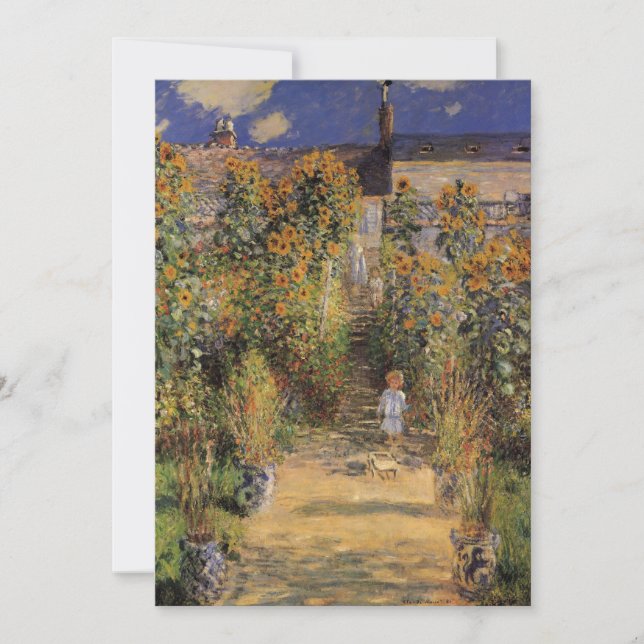 Konstnärens Garden vid Vetheuil av Claude Monet (Framsida)