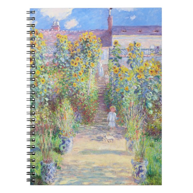 Konstnärens Garden vid Vétheuil av Claude Monet Anteckningsbok (Framsidan)