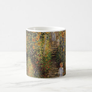 Konstnärens Garden vid Vetheuil av Claude Monet Kaffemugg