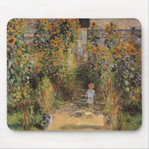 Konstnärens Garden vid Vetheuil av Claude Monet Musmatta