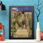 Konstnärens Garden vid Vetheuil av Claude Monet Poster<br><div class="desc">Konstnärets Garden vid Vetheuil (1880) av Claude Monet är en vintage, en bra konst blommigt naturmålning. En ung flicka flankeras under sommarsäsongen av höga blommande solroblommor i gult. Ett barn står i en väg i Monets trädgård i Vetheuil (en förort till Paris). Om konstnären: Claude Monet (1840-1926) var en av...</div>