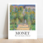 Konstnärens Garden vid Vétheuil av Claude Monet Poster<br><div class="desc">Lägg till en skönhet i ditt hem med den här häpnadsväckande poster av The Artists Garden på Vétheuil av den Fransk imponerande målaren Claude Monet. Lagen 1881 skildrar denna olja på mästerverket på målarduk en lush, solig trädgård vid Monets hyreshus i Vétheuil, där han tillsammans med ägaren avtalade om att...</div>
