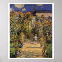 Konstnärens Garden vid Vetheuil av Claude Monet