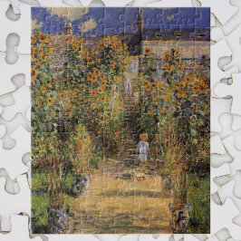 Konstnärens Garden vid Vetheuil av Claude Monet Pussel