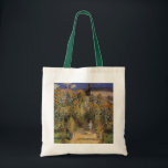 Konstnärens Garden vid Vetheuil av Claude Monet Tygkasse<br><div class="desc">Konstnärets Garden vid Vetheuil (1880) av Claude Monet är en vintage, en bra konst blommigt naturmålning. En ung flicka flankeras under sommarsäsongen av höga blommande solroblommor i gult. Ett barn står i en väg i Monets trädgård i Vetheuil (en förort till Paris). Om konstnären: Claude Monet (1840-1926) var en av...</div>