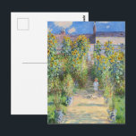 Konstnärens Garden vid Vetheuil av Claude Monet Vykort<br><div class="desc">"The Artist's Garden at Vetheuil" (1881) av Claude Monet är en imponerande målning som fångar skönheten hos en ung flicka som står på en väg i Monets trädgård i Vetheuil, en förort till Paris. Flickan är omgiven av höga solrosor som blåser i gulten, en vibrerande symbol för sommarsäsongen. Monets stil...</div>