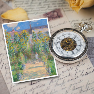 Konstnärens Garden vid Vétheuil av Claude Monet Vykort