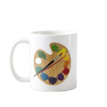 Konstnärens palett färg-hjul