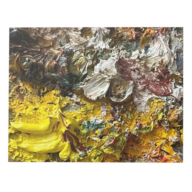 Konstnärens palett nr 1 anteckningsblock (Framsida)