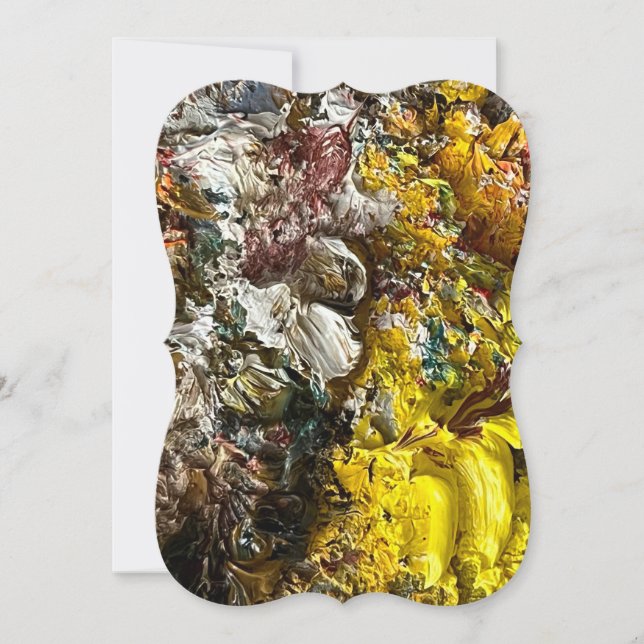 Konstnärens palett nr 1 anteckningskort (Framsida)