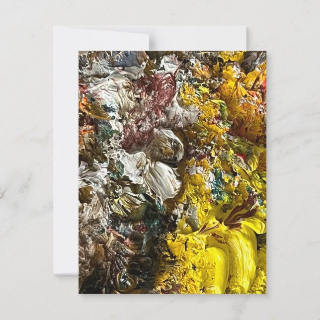 Konstnärens palett nr 1 inbjudningar (Framsida)