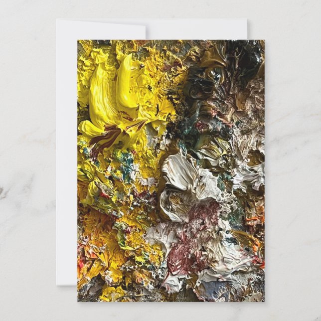 Konstnärens palett nr 1 inbjudningar (Framsida)