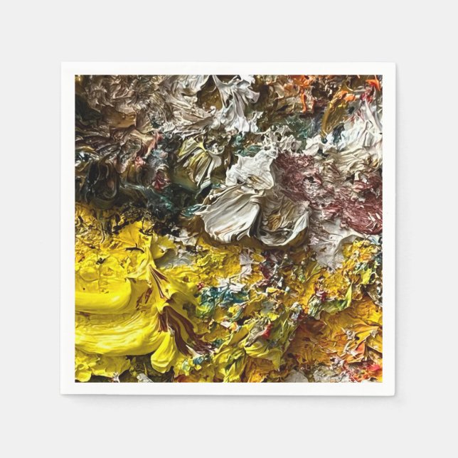 Konstnärens palett nr 1 pappersservett (Framsidan)